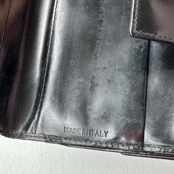 PRADA Spazzolato Leather Compact Wallet - Picture 10 of 14